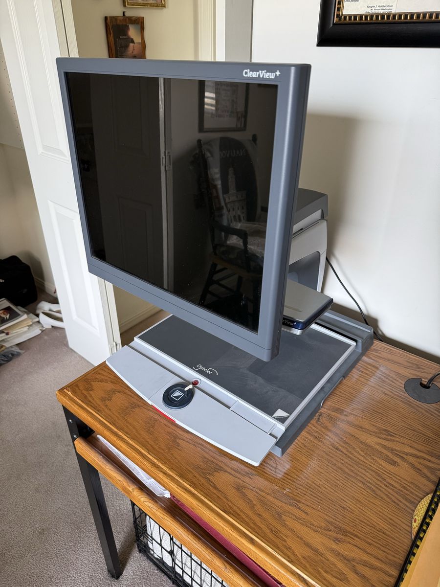 Optelec ClearView+ Desktop Video Magnifier for Low Vision - Excellent Condition