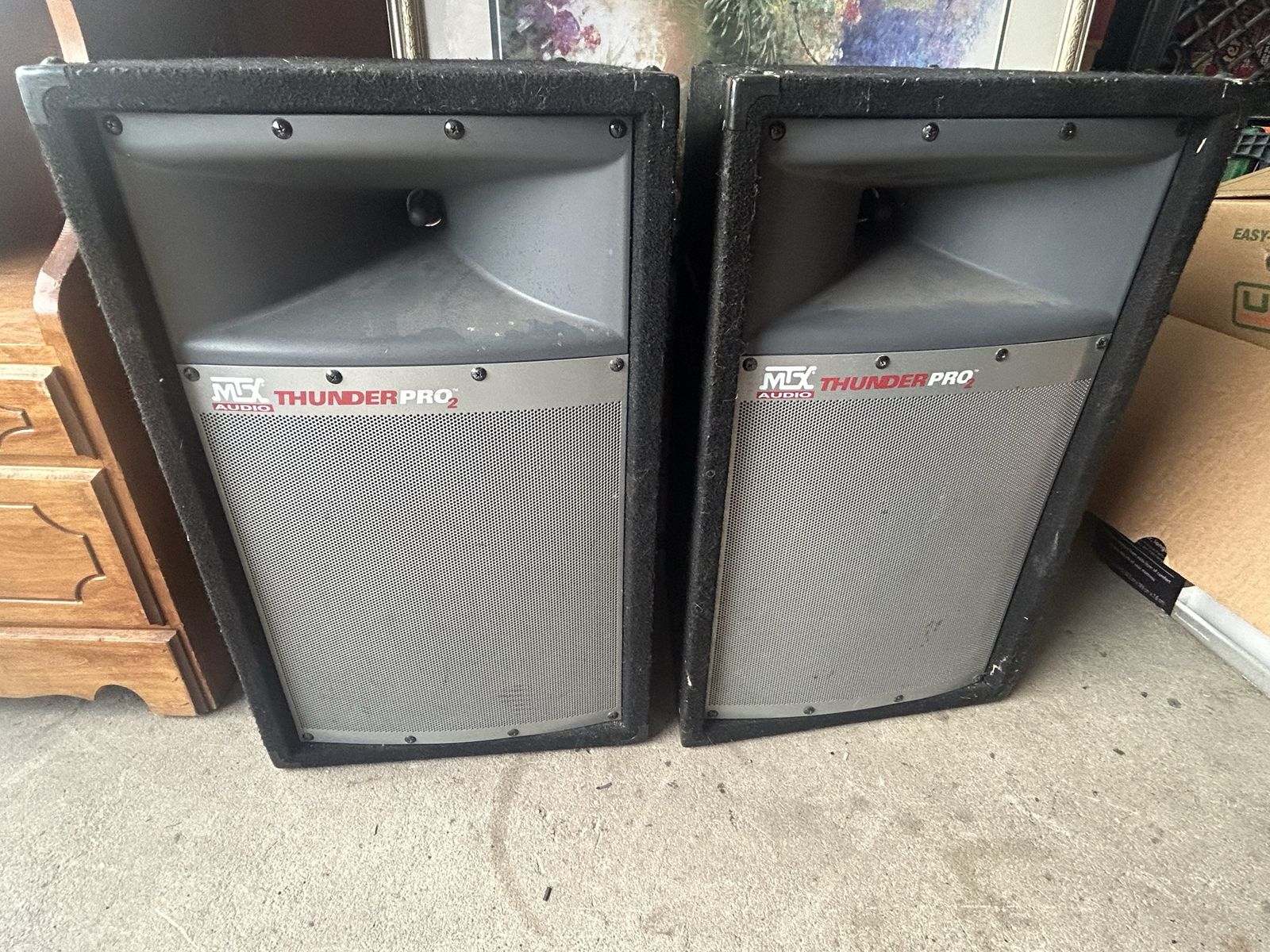 TP-1200 MTX Audio Thunder Pro 2 PA Speakers Pair Passive Loudspeakers