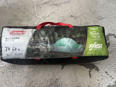 Coleman Namakan Fast Pitch 7-Person Dome Tent with Annex - WeatherTec, 40% Faster Setup