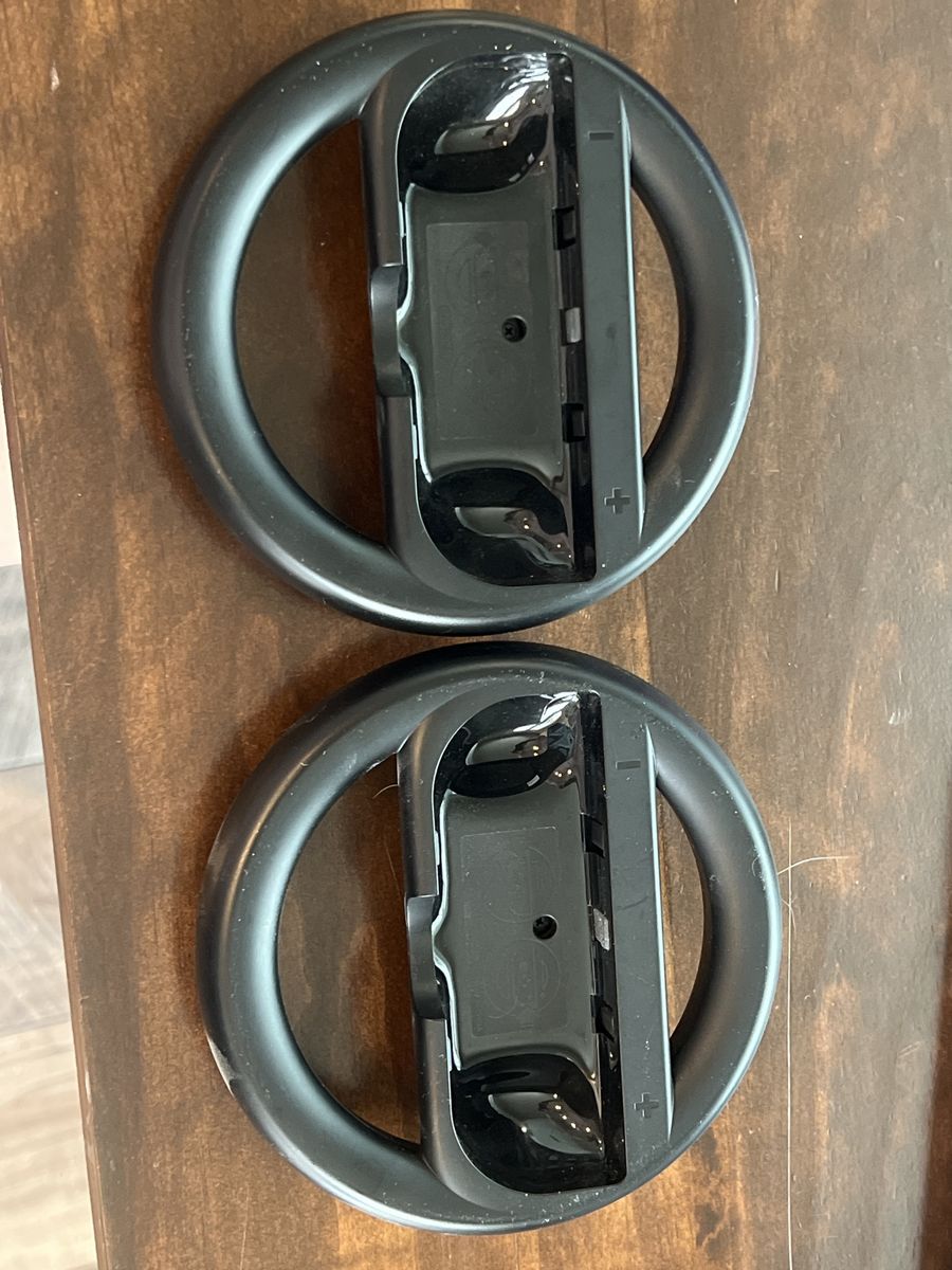 Nintendo Wii Mario Kart Racing Wheel (2-Pack) - Black Steering Wheel Controller Accessory
