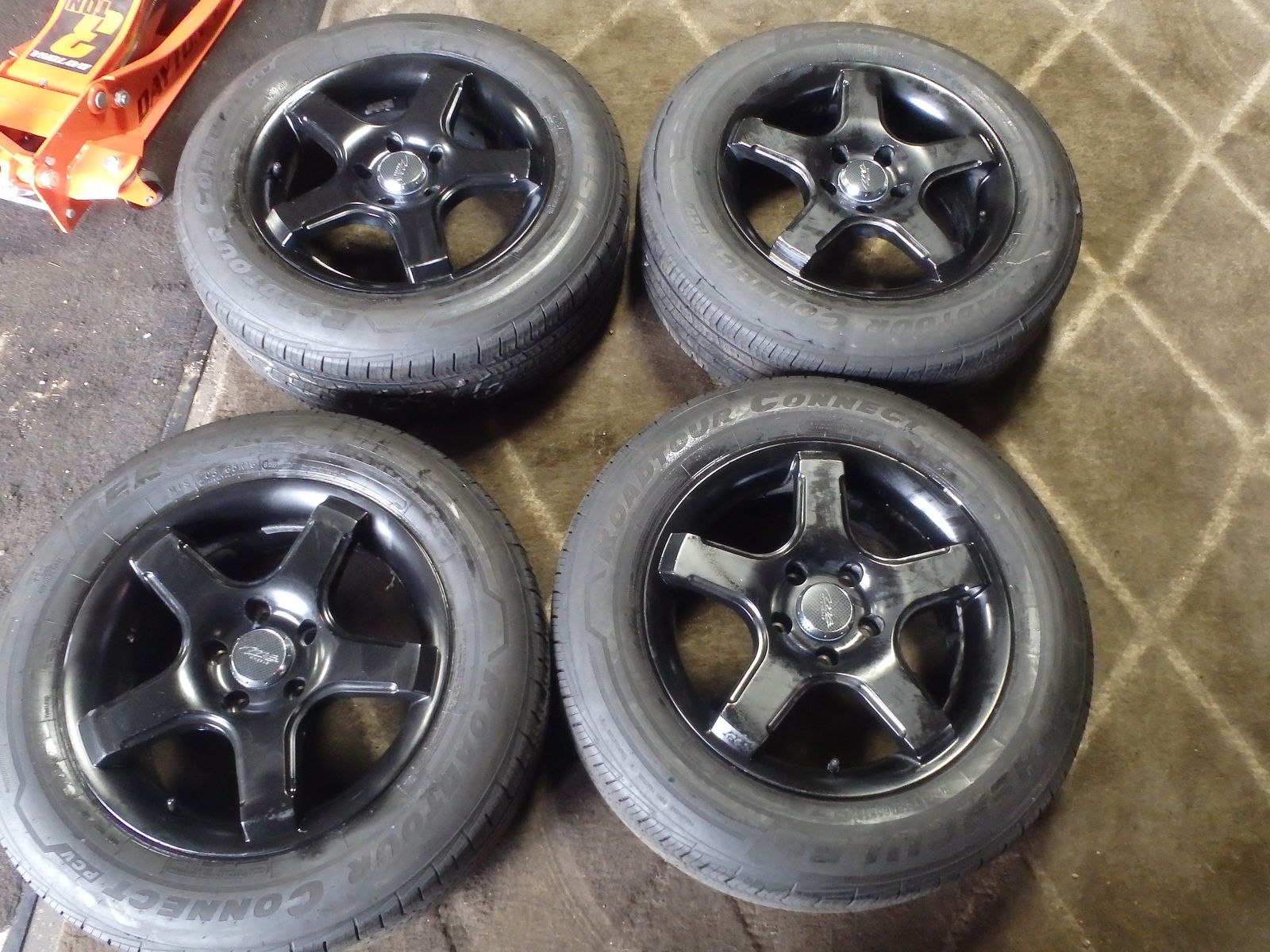 SET OF USED 16" MB WHEELS 5X114=5X4.5 AND TIRES 205/65R16