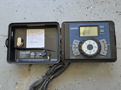 Hydro-Rain HRC 100C Sprinkler Timer Controller - 12 Station Outdoor/Indoor, Works Great!