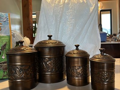 Old Dutch Metal Canisters