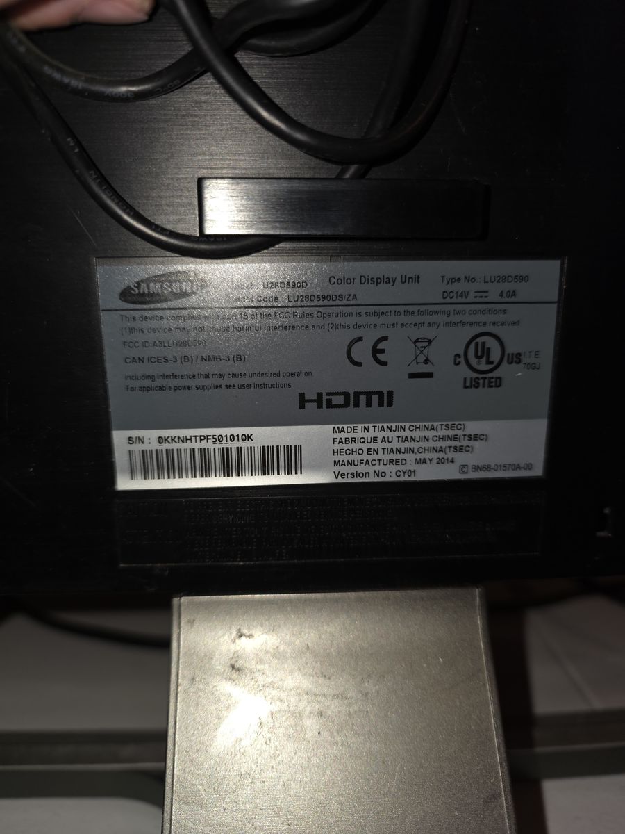 Samsung 28" 4k LCD Professional - u28d590d