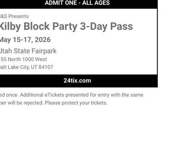 Kilby Court 3 Day Pass 2026