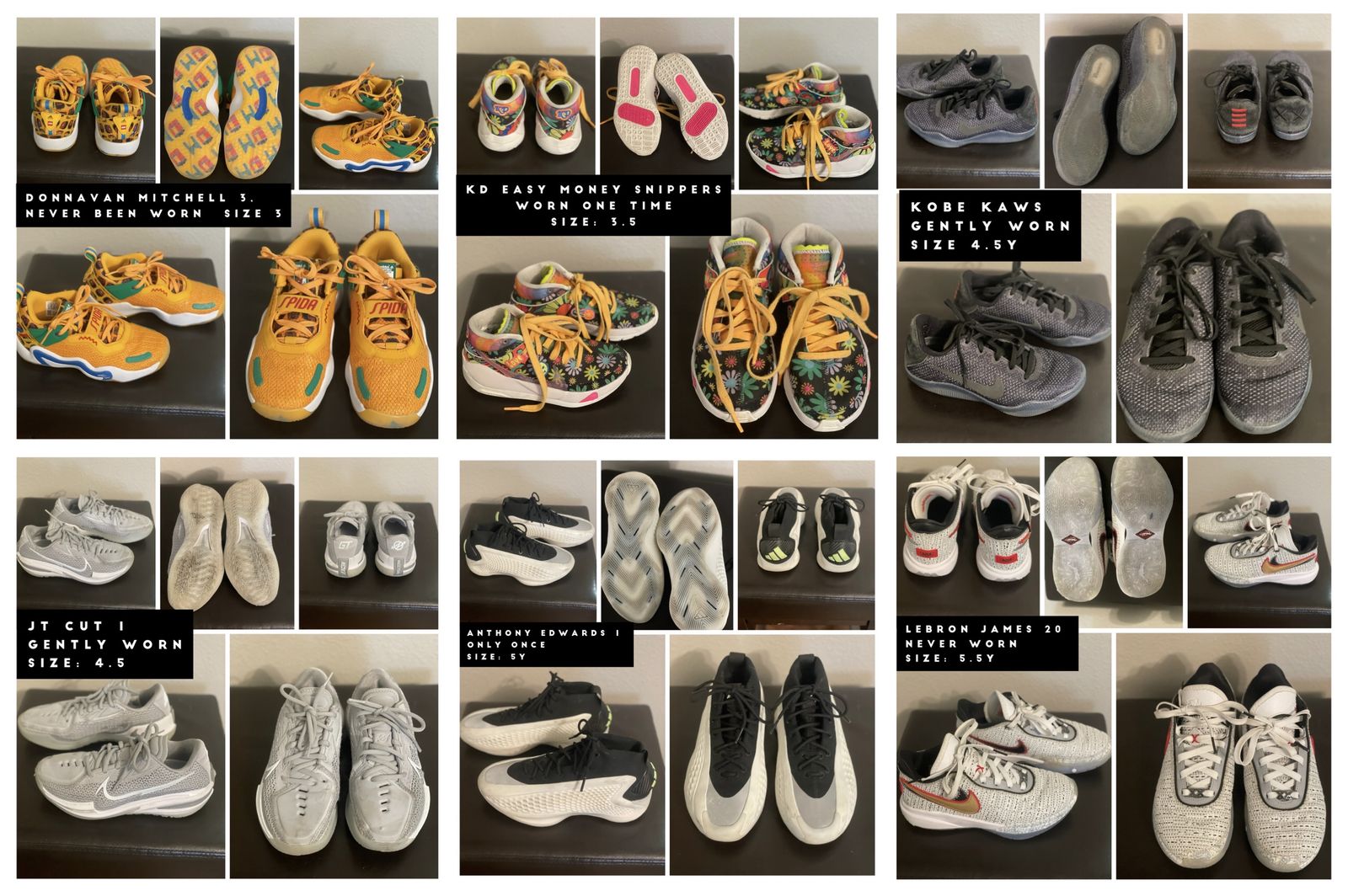 Variety Of Boys Basketball Shoes