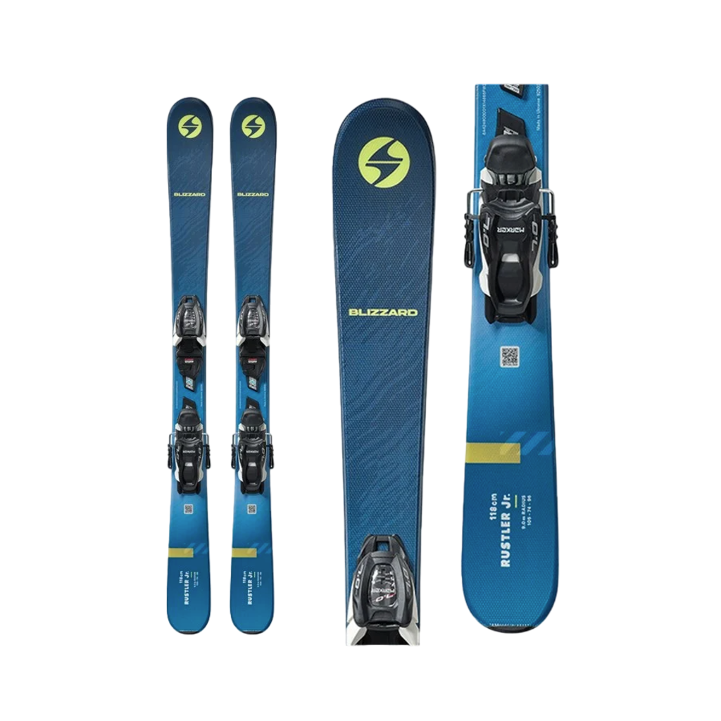 2025 Blizzard Rustler Twin Jr w/ Marker FDT Jr 4.5 Demo Bindings