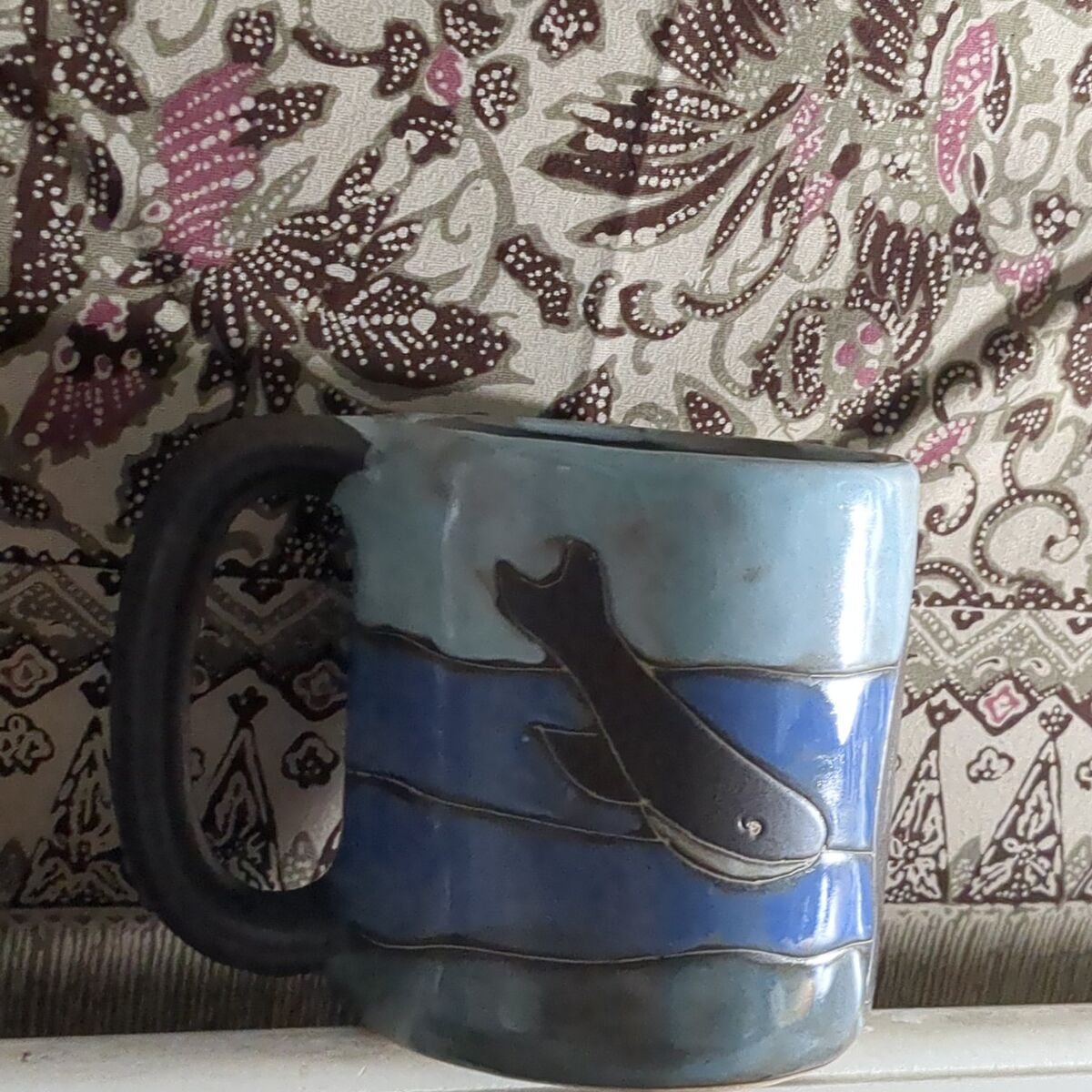 Whale mug from Mara pottery