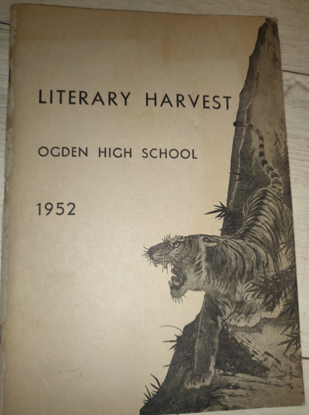 Vintage 1952 Ogden High School Utah Mid Century Literary Harvest Book