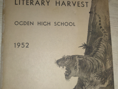 Vintage 1952 Ogden High School Utah Mid Century Literary Harvest Book