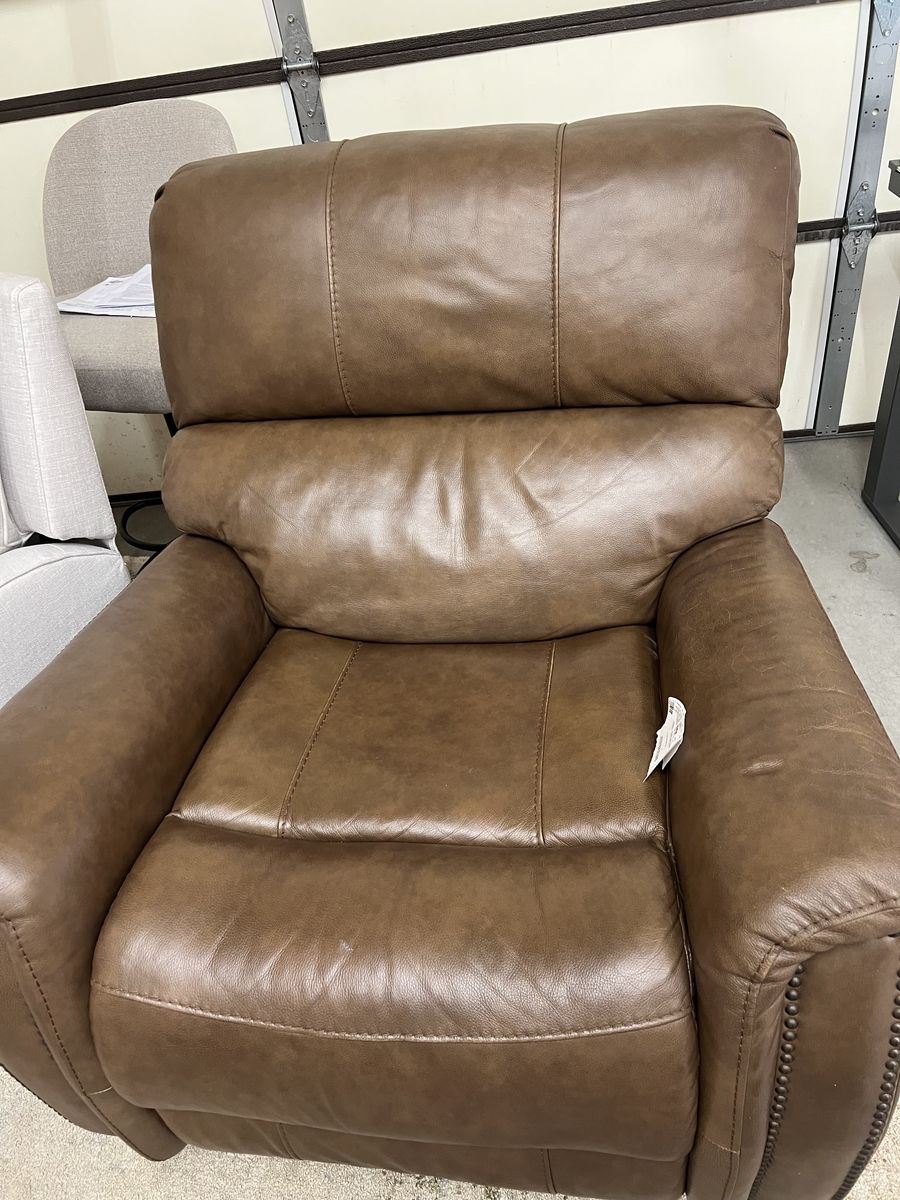 Brown power recliner