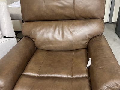 Brown power recliner