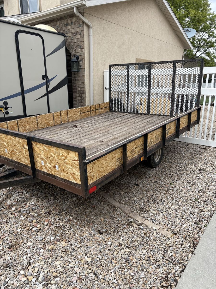 Utility trailer 12’ x 8’