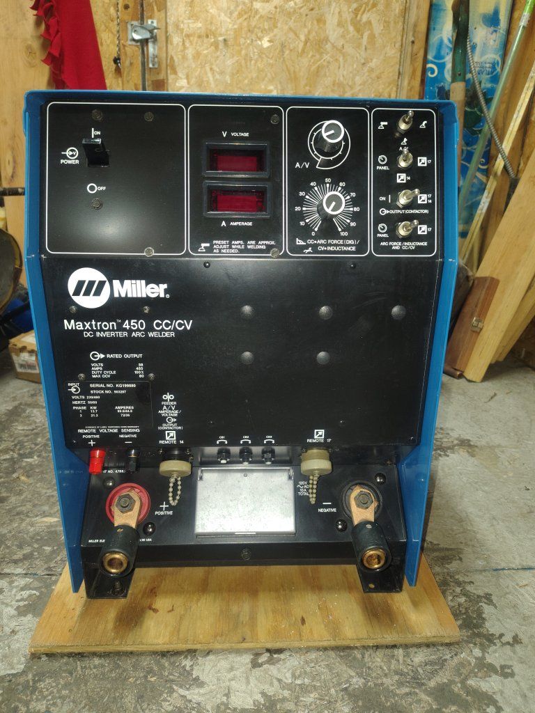 Miller Maxtron 450 CC/CV DC Inverter Arc Welder - Industrial Welding Machine