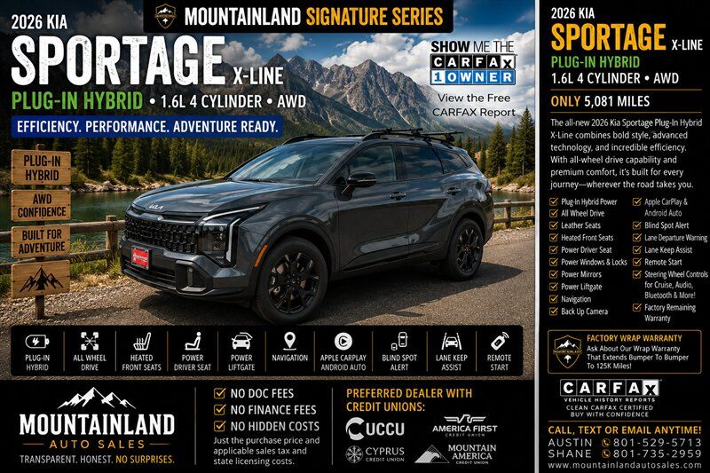 2026 Kia Sportage Plug-In Hybrid X-Line