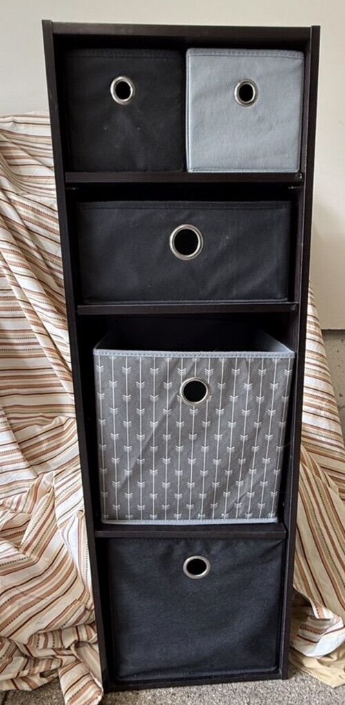 Black Cubbies/ Shelf