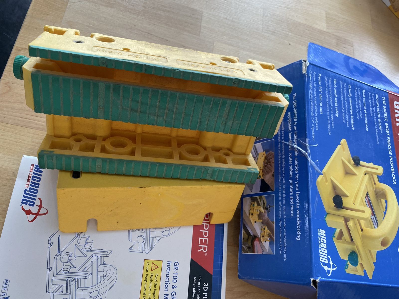 Microjig Table Saw Push Block GR-100