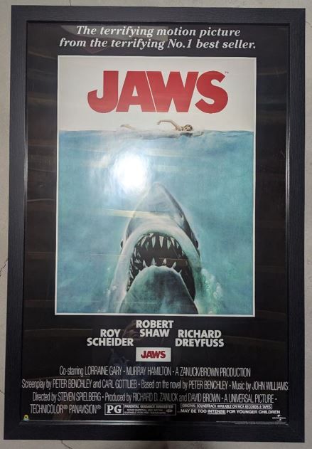 Framed Movie Poster - Jaws