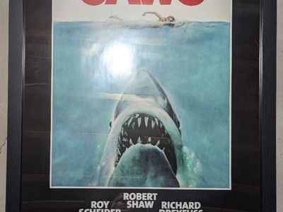 Framed Movie Poster - Jaws