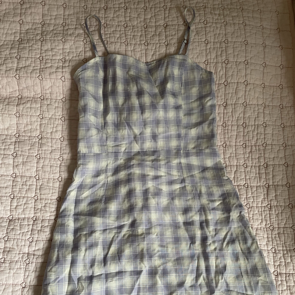 pacsun purple plaid picnic/spring dress