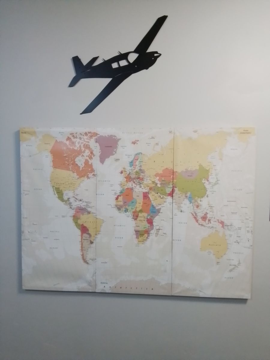 Airplane & Map
