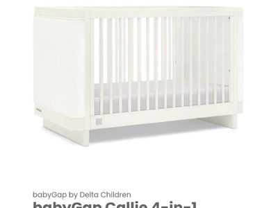 NEW- Baby Gap Callie 4-in-1 Upholstered Crib