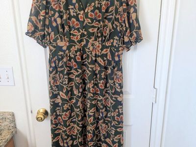 Floral Midi Dress | Les Serein XL