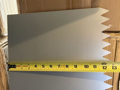 Title: Brand New 13" Deep Galvanized Steel Landscape Edging - 6 Pack (18 Ft)