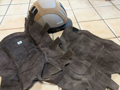 Equine Troxel Riding Horse helmet large and Chaps