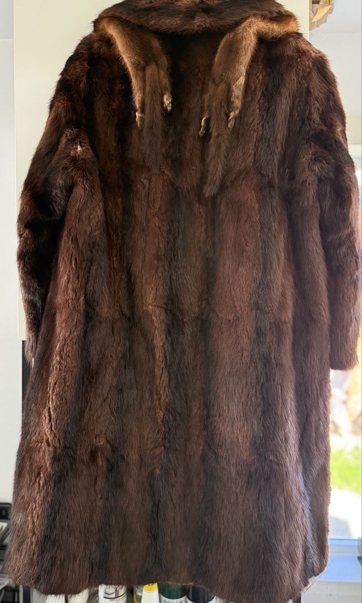 Vintage Sjorup Aarhus Mink Coat with Mink Collar
