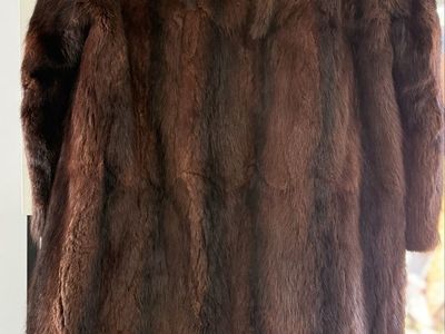 Vintage Sjorup Aarhus Mink Coat with Mink Collar