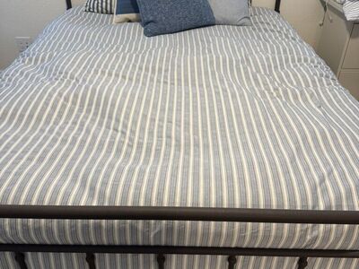 Queen Bed Frame with Mattress