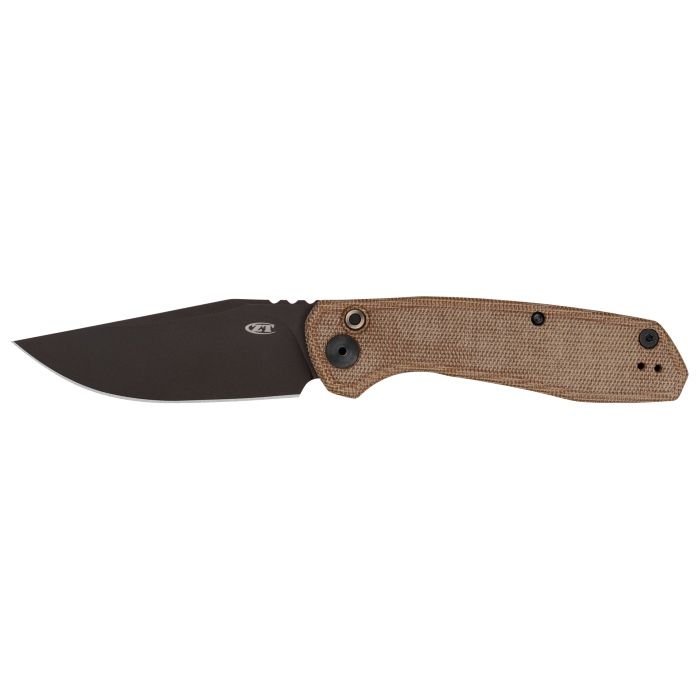 ZT 0512 USA CPM CRUWEAR Folding Pocket Knife Blackwashed Blade Micarta Handle