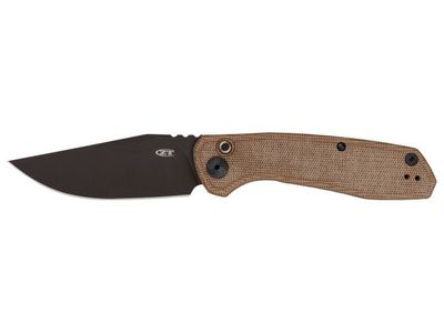 ZT 0512 USA CPM CRUWEAR Folding Pocket Knife Blackwashed Blade Micarta Handle