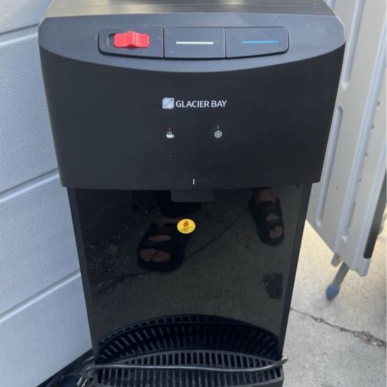 Glacier Bay Black Top-Loading Water Dispenser - Hot & Cold Water Cooler