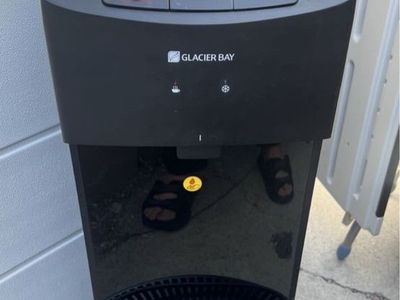 Glacier Bay Black Top-Loading Water Dispenser - Hot & Cold Water Cooler