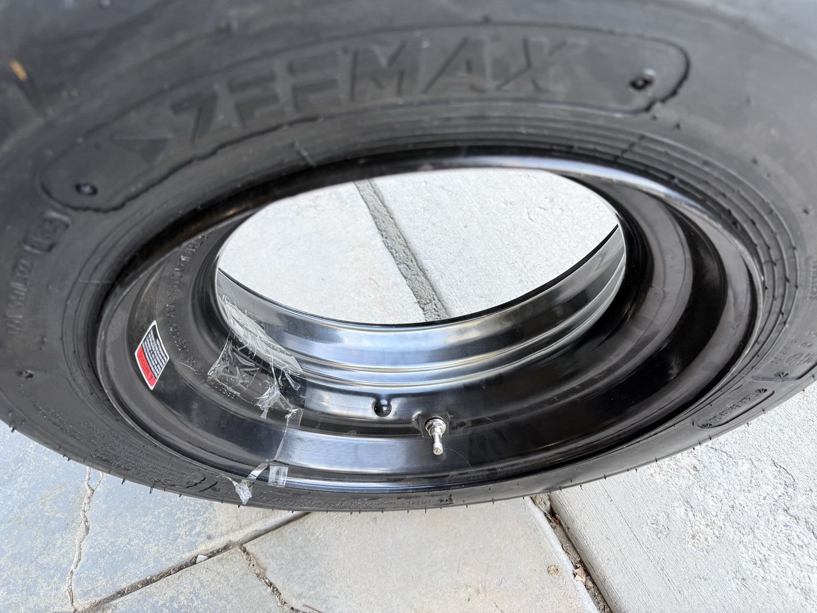 Trailer tire with rim