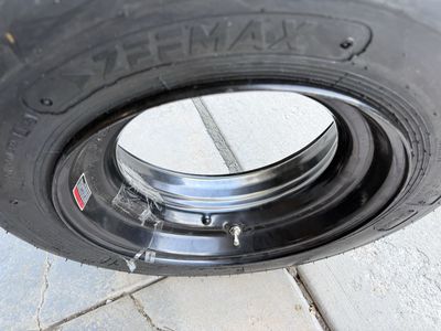 Trailer tire with rim