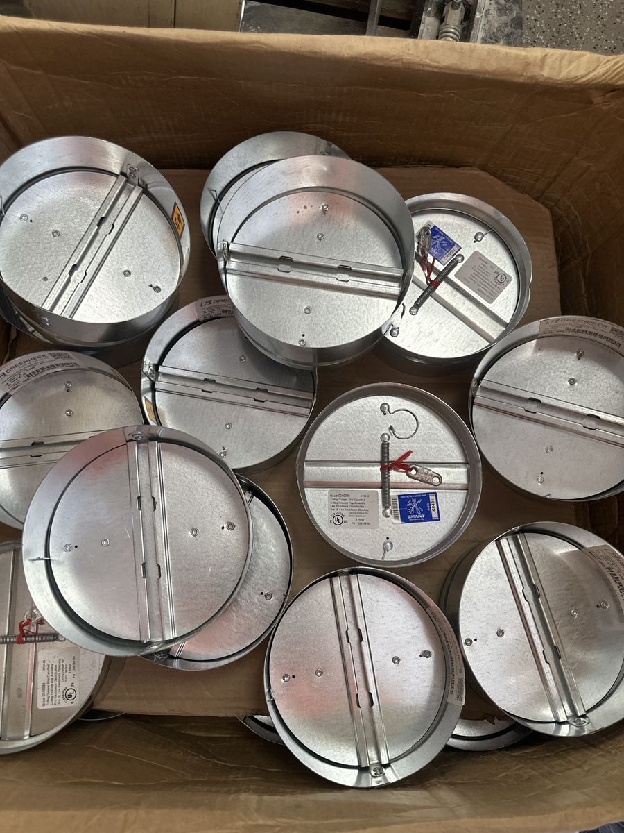 Greenheck 7A CIBD21 008 Galvanized Steel Ceiling Radiation Damper, 7-inch, UL Listed lot of 24
