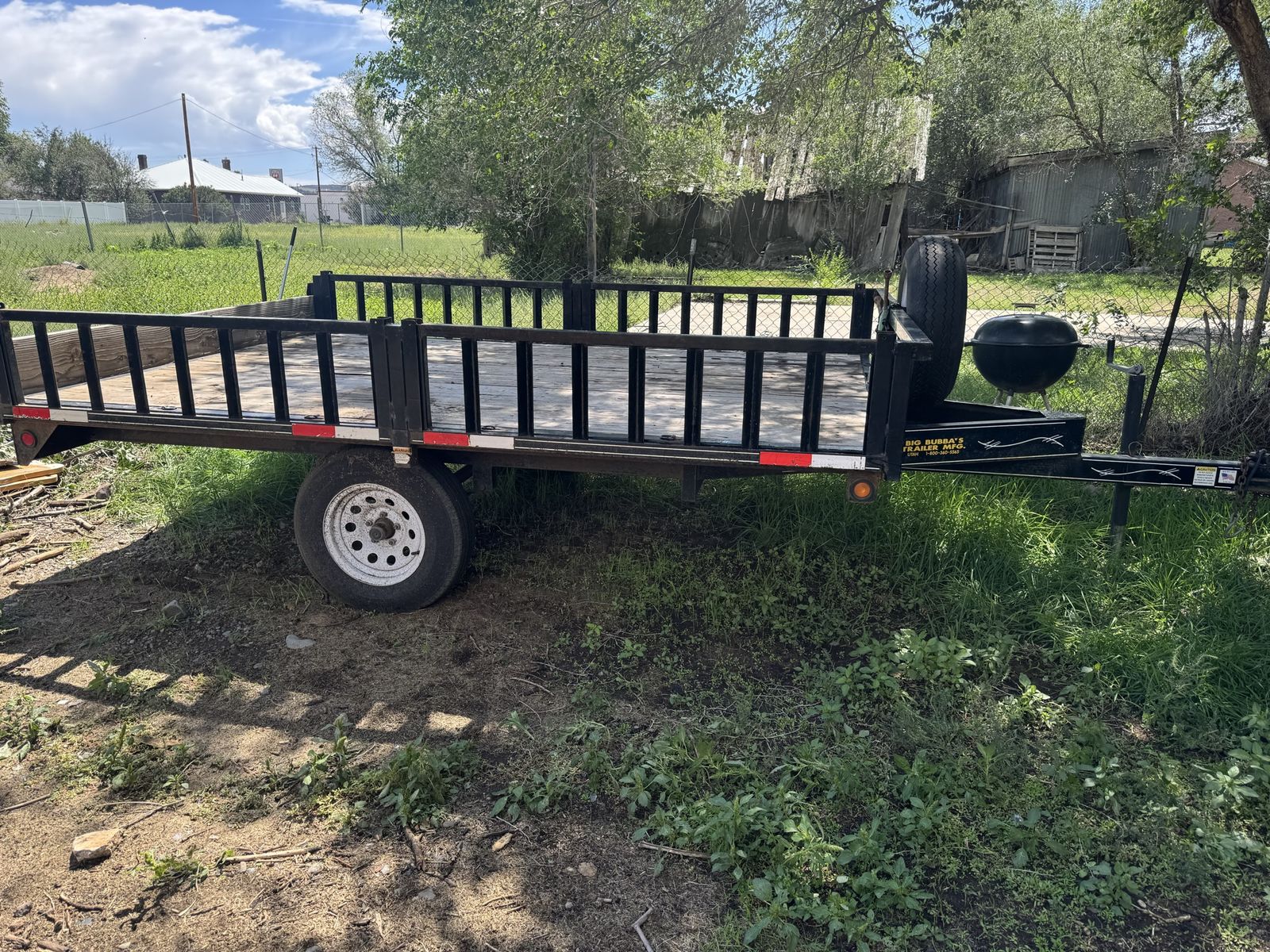 Big Bubba's Utility Trailer - Single Axle Open Trailer with Wooden Deck 7x10