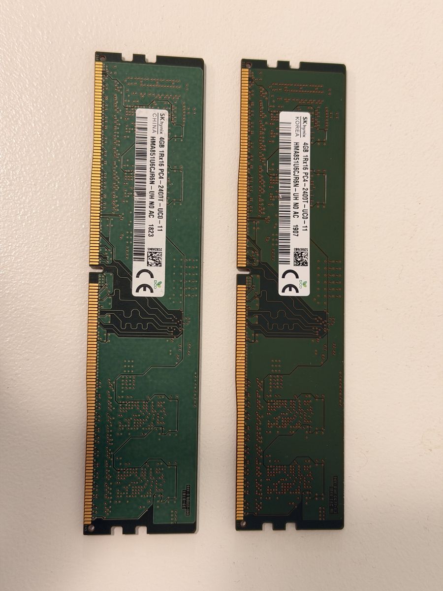 SK hynix 8GB (2x4GB) DDR4 2400MHz PC4-2400T Desktop RAM Modules