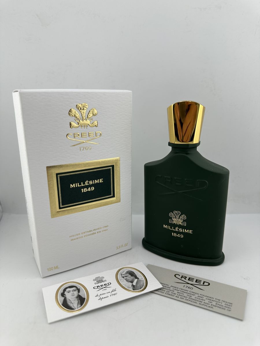 EMPTY BOTTLE Creed Millesime 1849 100ml + Original Box, Metal Cap, Card Inserts