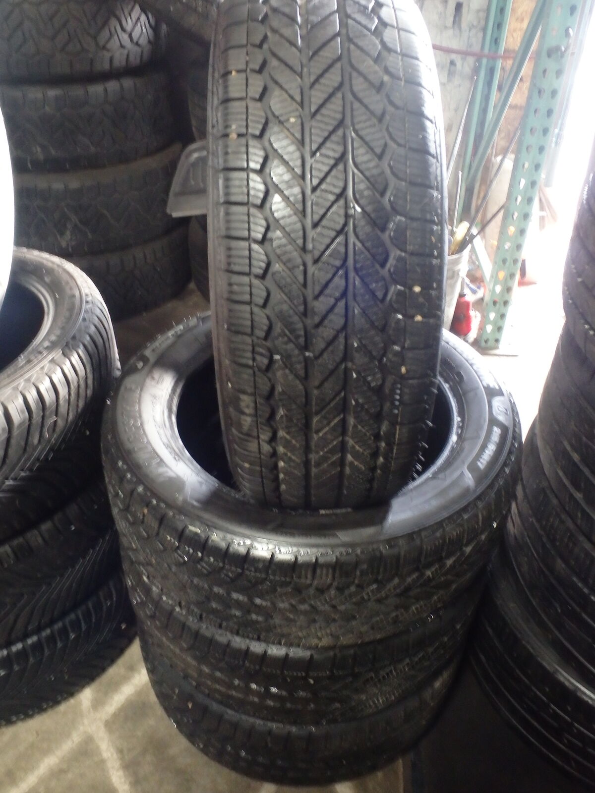 215/55R17 BRIDGESTONE WEATHER PEAK SET OF USED TIRES
