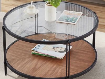 Coffee Table Glass And Wood