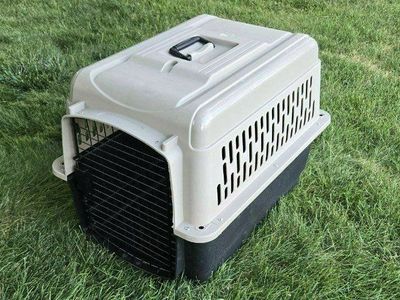 28" Medium Top Paw Plastic Dog Kennel Pet Cage Crate Travel