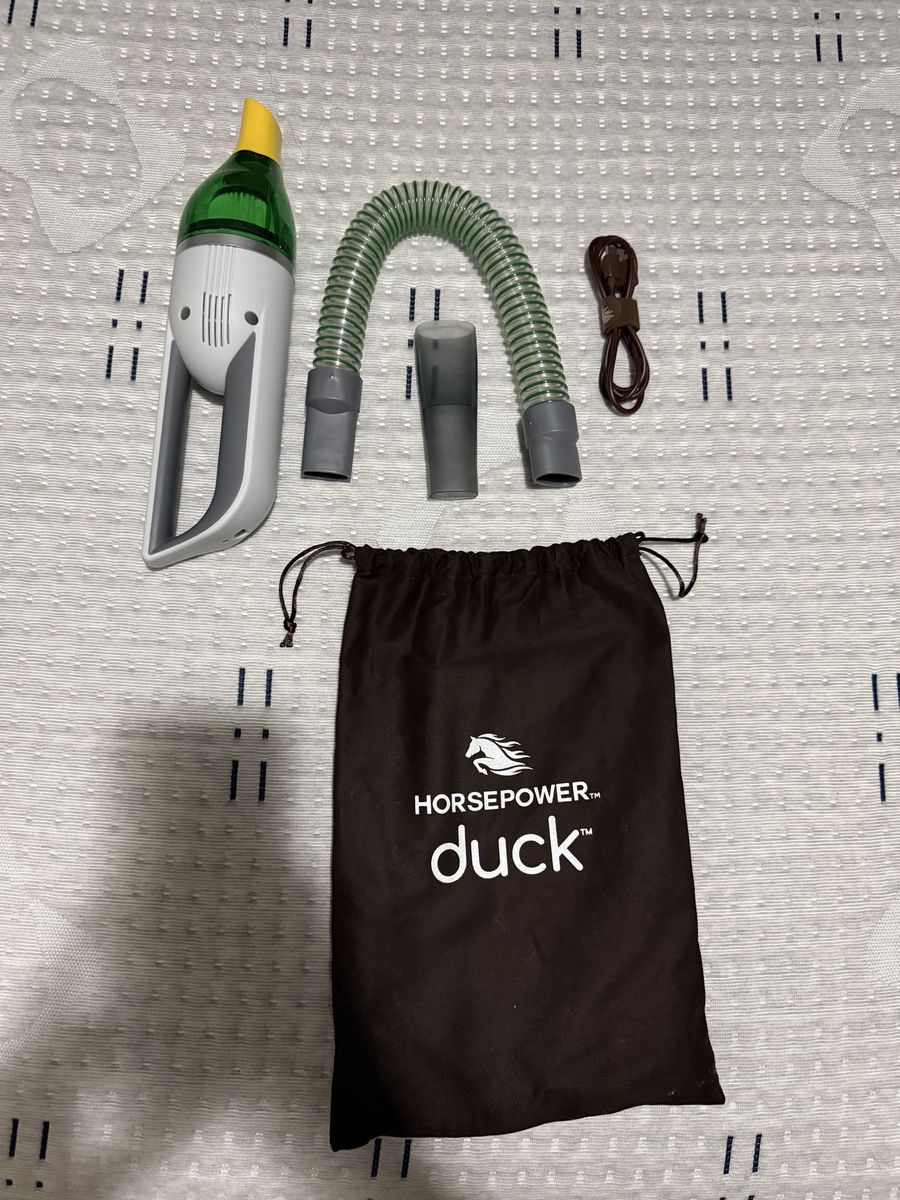 Duck Horsepower Handheld Cordless Vacuum with Attachments and Bag