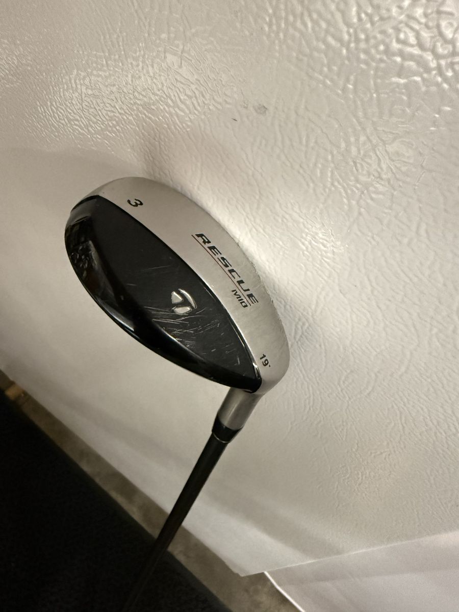 TaylorMade Rescue Mid 3 Hybrid Golf Club 19 Degree Stiff Flex Used