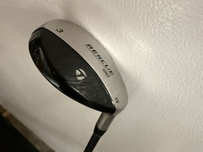 TaylorMade Rescue Mid 3 Hybrid Golf Club 19 Degree Stiff Flex Used