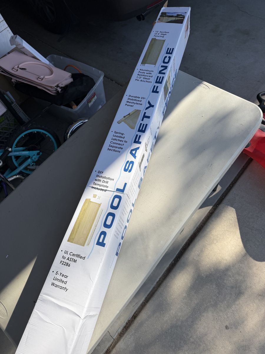 Pool Safety Fence — New, opened