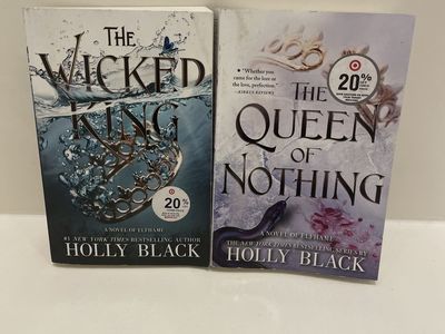 Holly Black The Wicked King & The Queen of Nothing - A Novel of Elfhame Book Lot